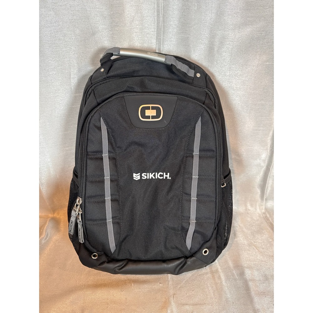 Ogio Sikich Black Backpack Laptop Travel School‎ Work Carry On Book Bag